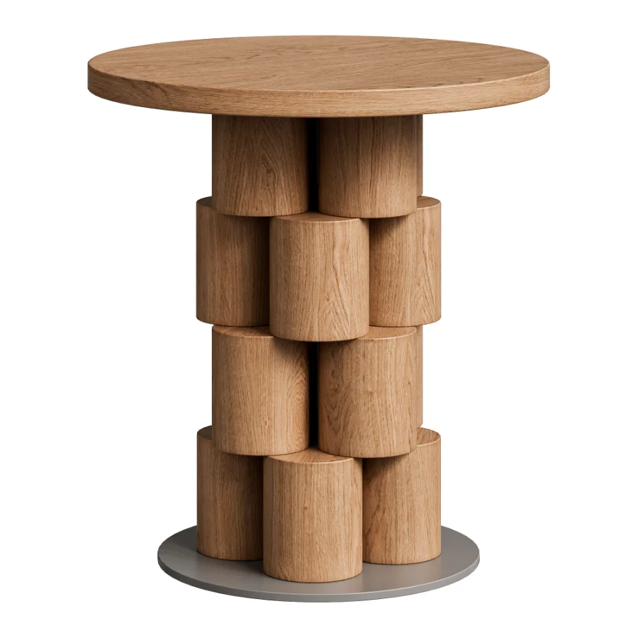 Kari Side Table Teak d45 - Image 1