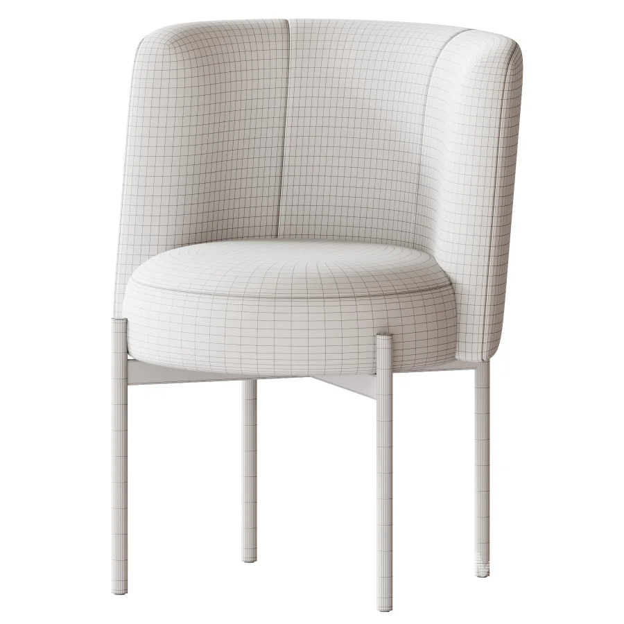 Curved Dining Chair - Image 5
