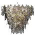 Eichholtz Verbier Brass Smoke Glass Chandelier - Thumbnail 1