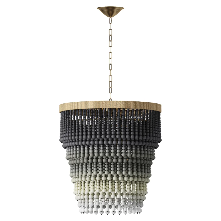 Palecek Solano Ombre Beaded Chandelier - Image 3
