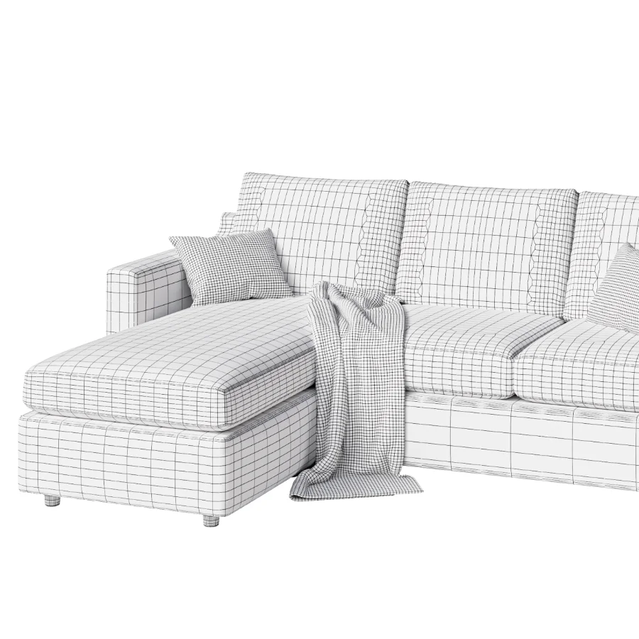 Modern Modular Sectional Sofa With Chaise Lounge – Fabric Upholstery - Image 4