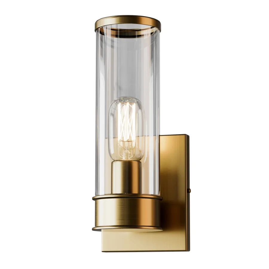 Simple Glass Cylinder Sconce 01 - Image 3