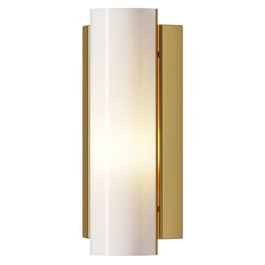 Swedish Brass Acrylic Wall Light Large - Image 2