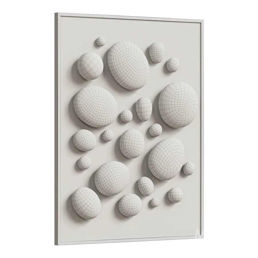 Chrome Bubble Wall Decor - Image 5