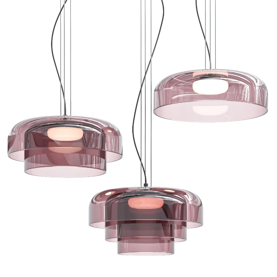 Nordic Designer Creative Medieval Glass Pendant Lights - Image 3