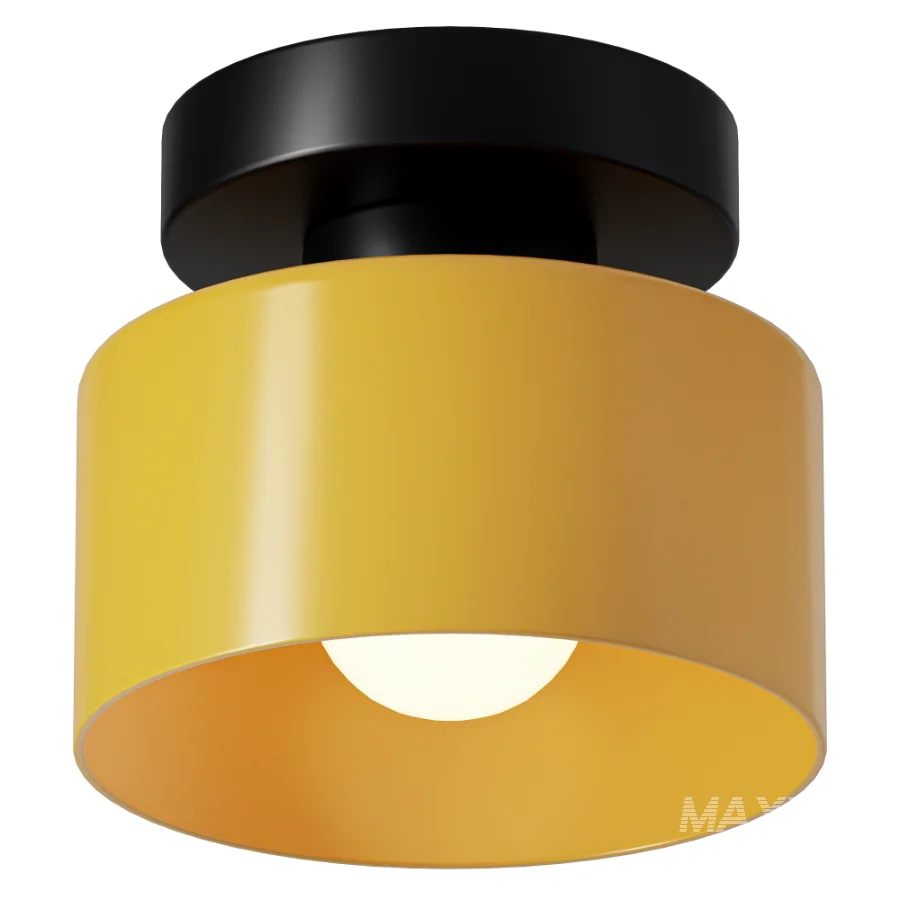 SohoLife Moriglaze Cylinder Glass Flush Ceiling Light - Image 2