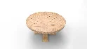 Candace Round Solid Wood Dining Table - Thumbnail 6