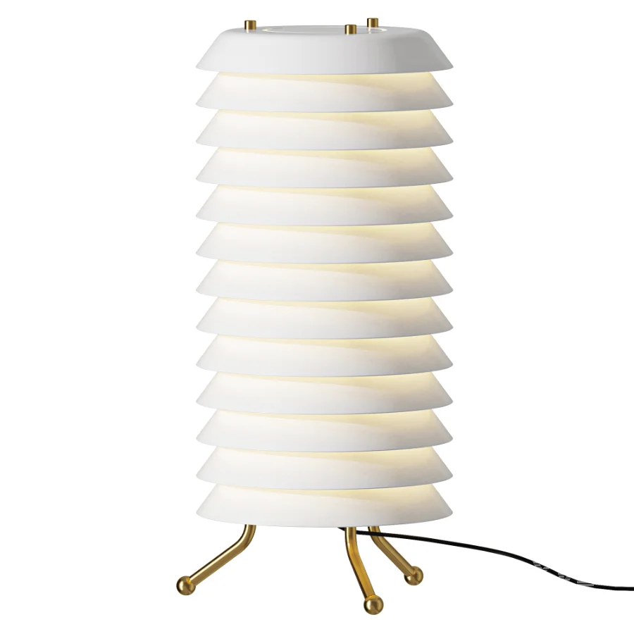 Santa Cole Maija Brass White Table Lamp - Image 1
