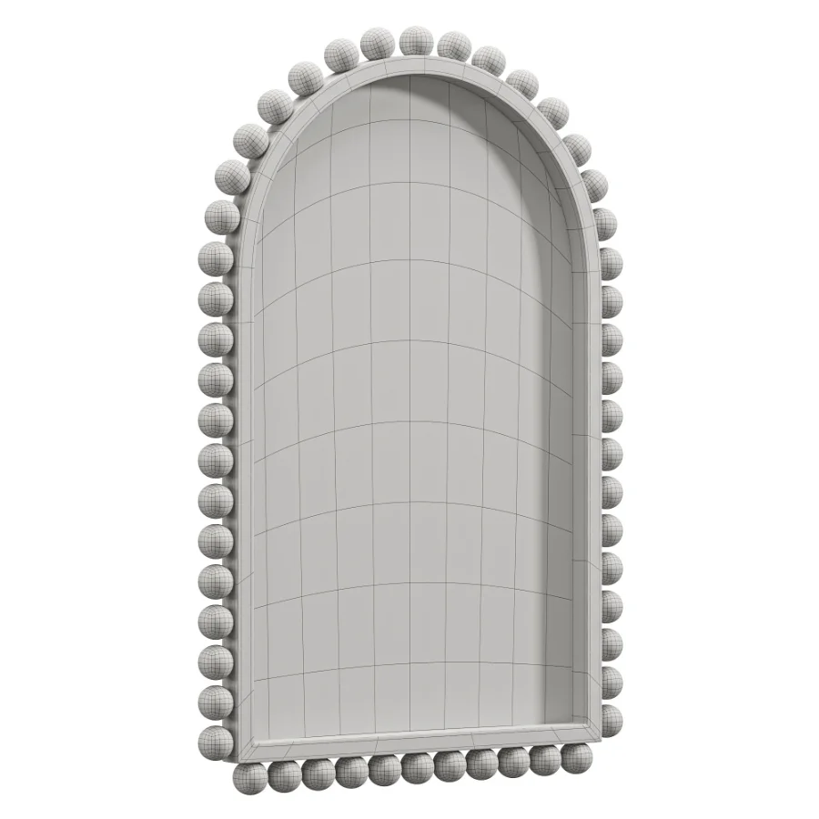 Waltham Solid Wood Arch Mirror - Image 2