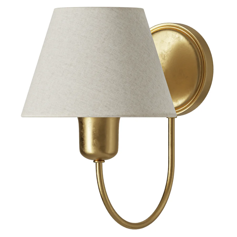 Pottery Barn Holmes Linen Shade Sconce - Image 2