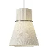 Lustria Suspension Fabric Pleated Cone Chandelier White B - Thumbnail 2