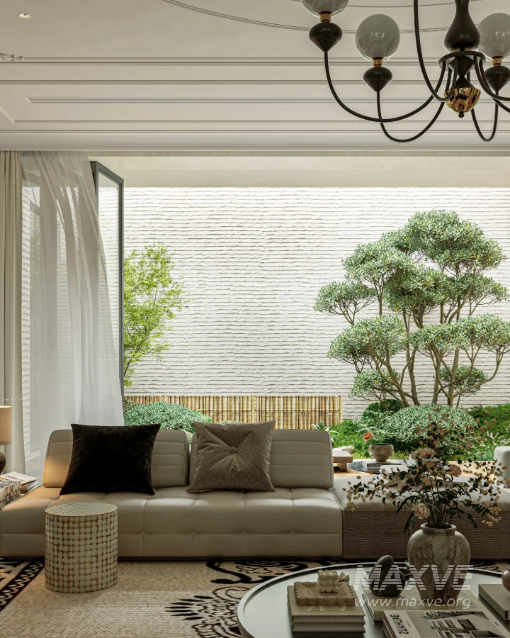 Luxury villa living room and work room - Image 8