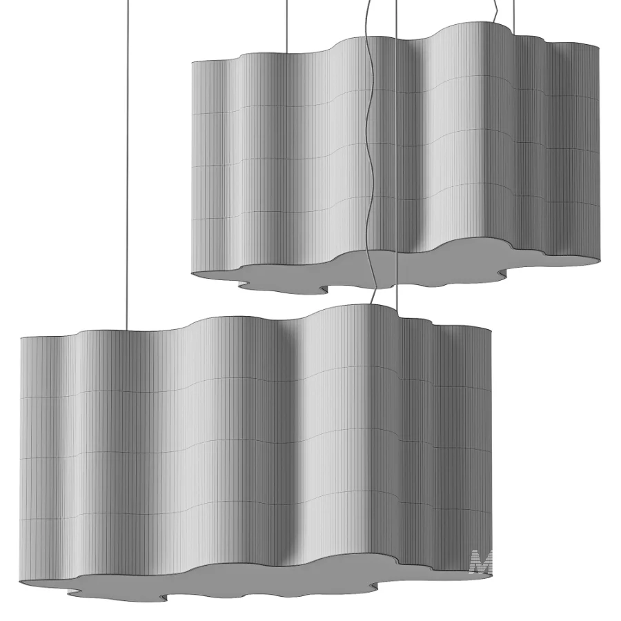 Cloud Form Fabric Pendant Lamp - Image 4