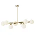 Jewellia 8 Light Dimmable Sputnik Modern Linear Chandelier - Thumbnail 2