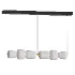 Linkori Marsh Serenity Opal Glass Linear Chandelier - Thumbnail 1