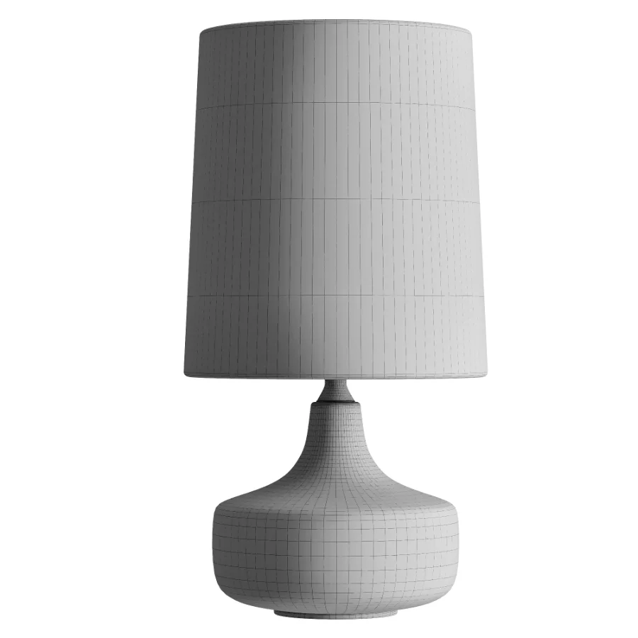 Table Lamp with Fabric Lampshade - Image 3