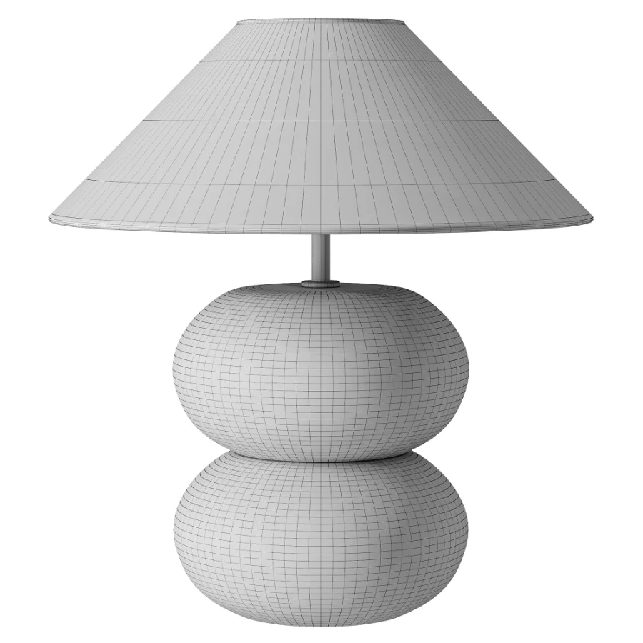 Cream Double Bubble Lamp - Image 3