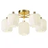 Next Ryker Brass 5 Light Flush Ceiling Light - Thumbnail 1