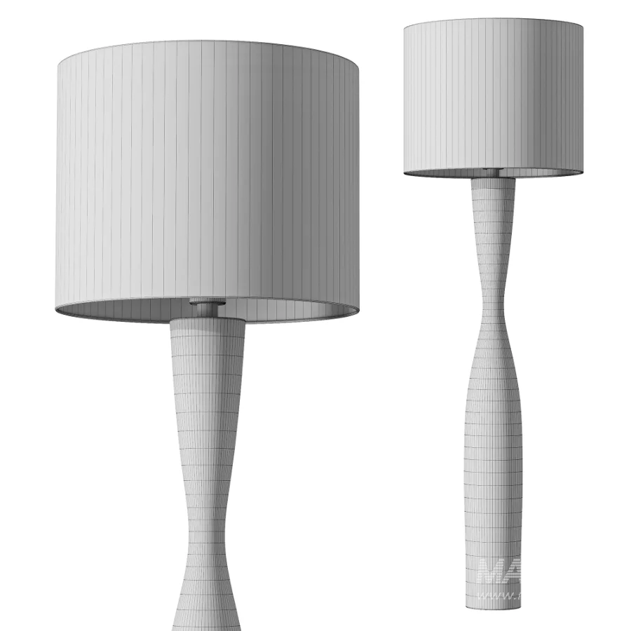 Callum Floor Lamp Base Black - Image 3