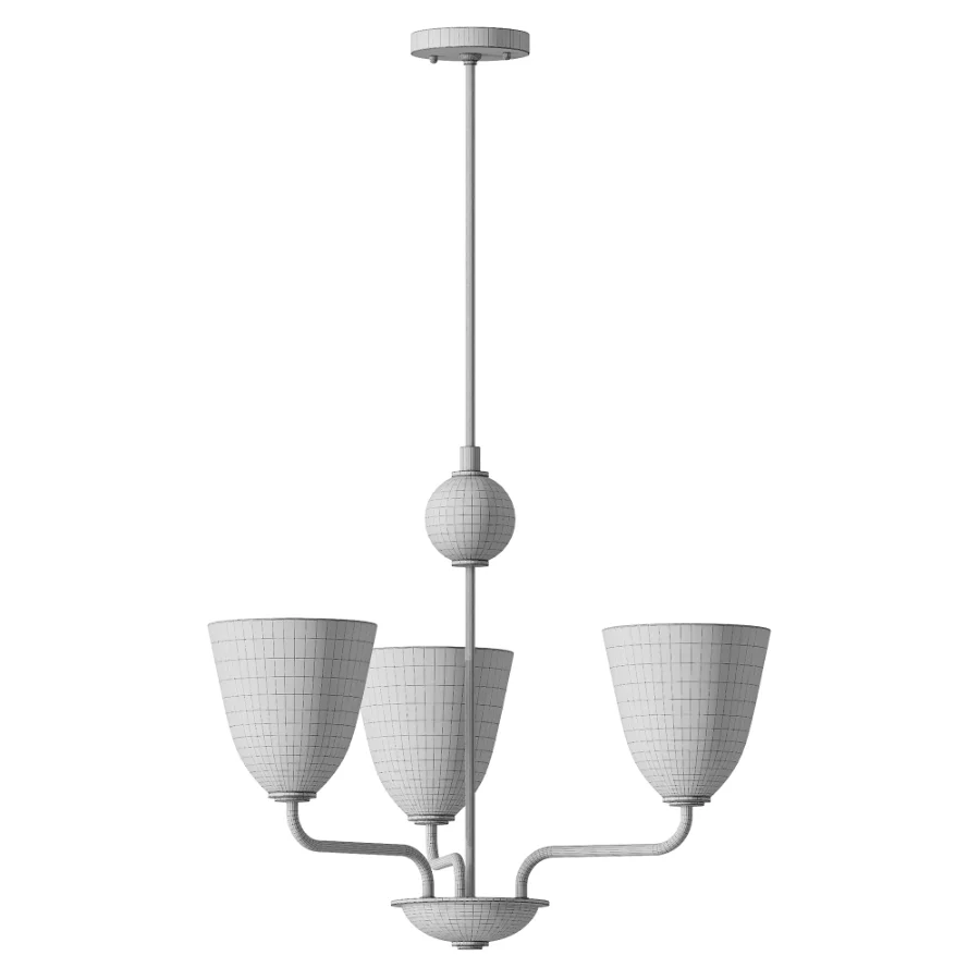 Lola Petite Chandelier Satin Brass - Image 3