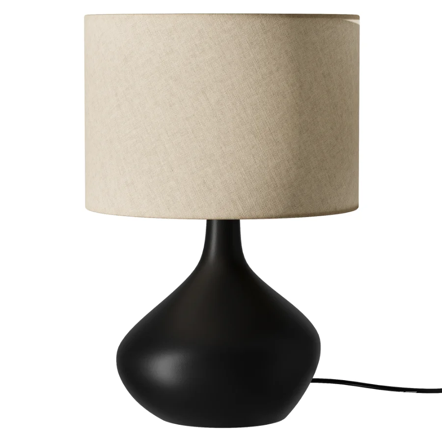 Upor Modern Minimalist Resin Fabric Table Lamp - Image 2