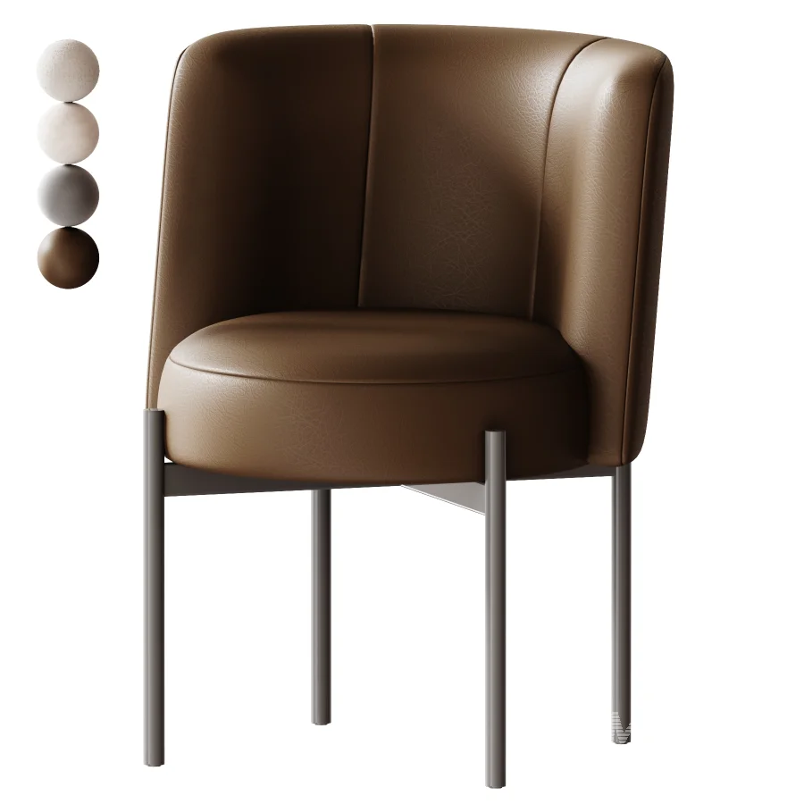Curved Dining Chair - Image 3