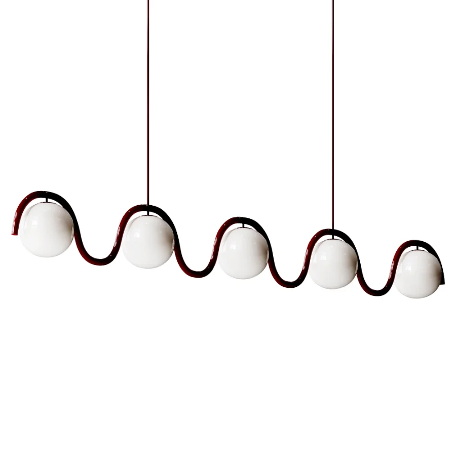 Lenox 5 Globe Linear Chandelier - Image 5