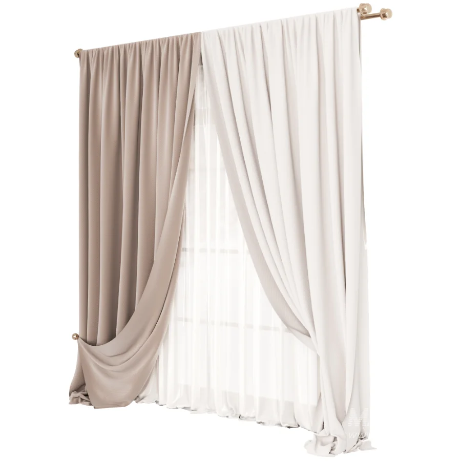 Silk and Cotton Curtain Set 112 - Image 3