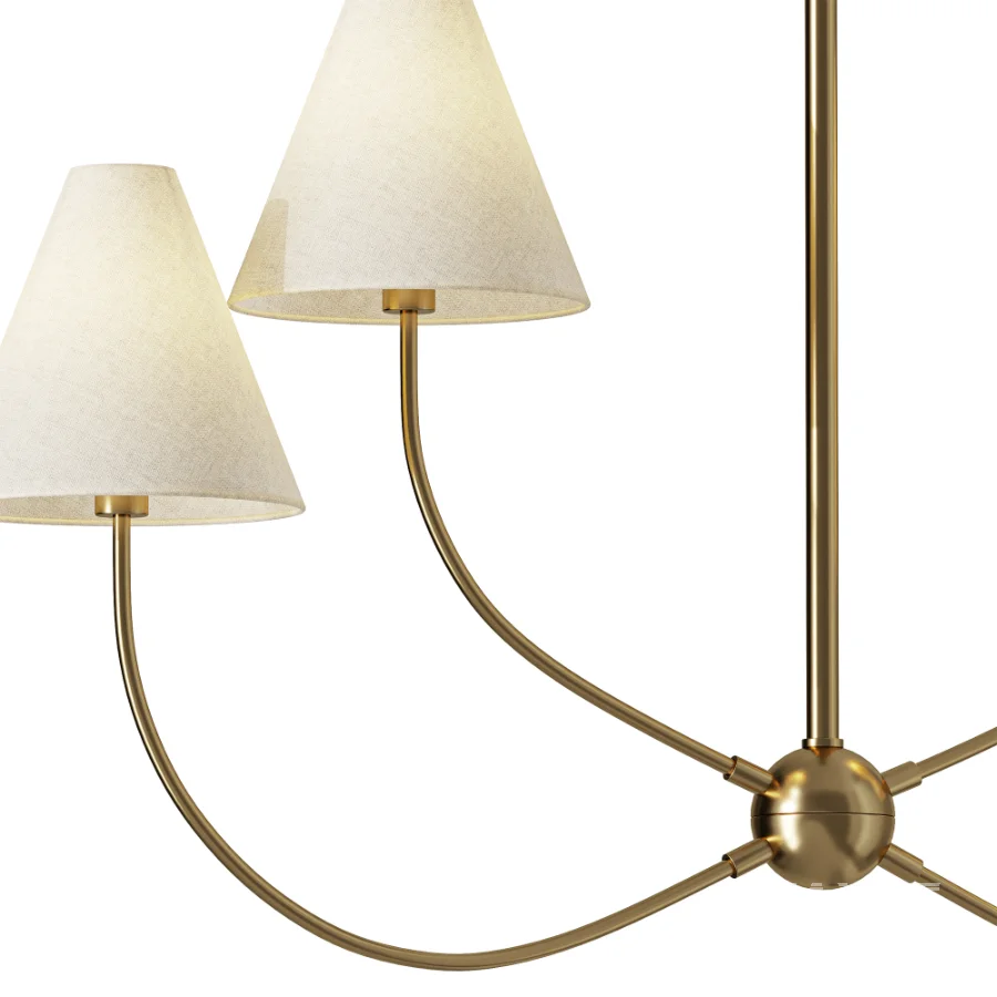 Yara 4 Light Linear Chandelier - Image 3