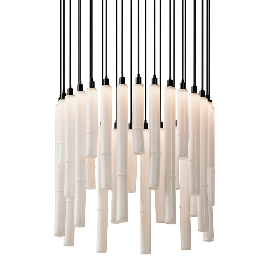 Fold Round Cluster Pendant Chandelier by Hollace Cluny - Image 3