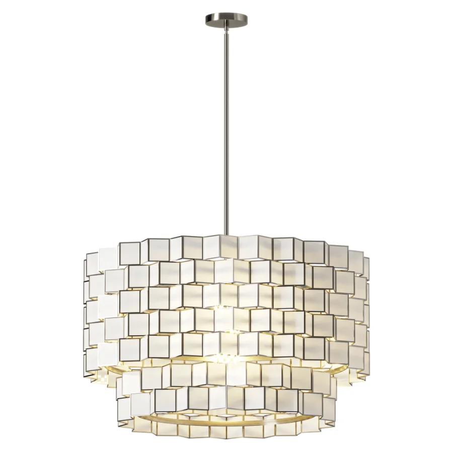 Capiz Zigzag Chandelier - Image 2