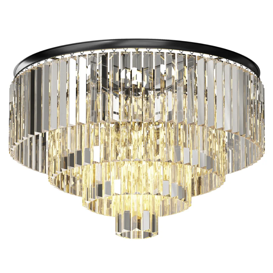 Modern Gold Luxury Crystal Ceiling - Image 1