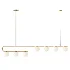 Postmodern Gold Linear Island Pendant Light 7 heads - Thumbnail 1