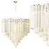 Eichholtz Nova Nickel Frosted Glass Chandelier - Thumbnail 1