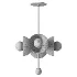 Brass Pendant 4 Milk Glass Globe Lamp - Thumbnail 4