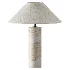 Barola White Onyx Brass Cylinder Table Lamp - Thumbnail 2