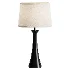 Black Finish Outlet USB Table Lamp - Thumbnail 1