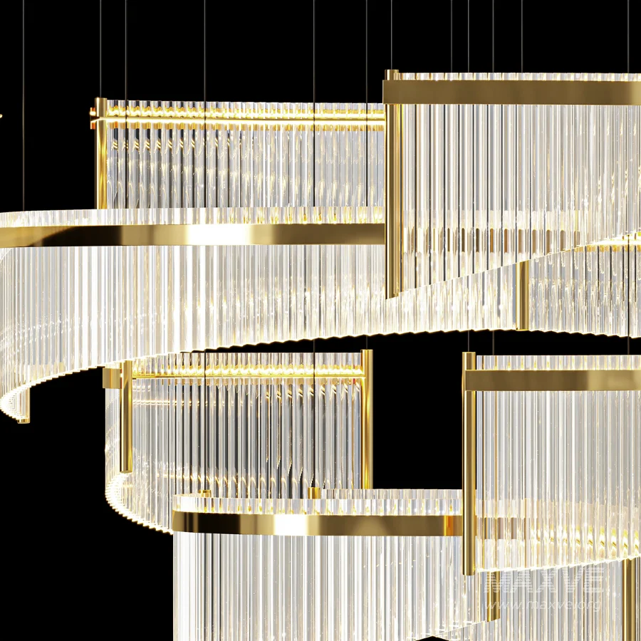 Il Paralume Marina Contemporary Murano Glass Chandelier - Image 4