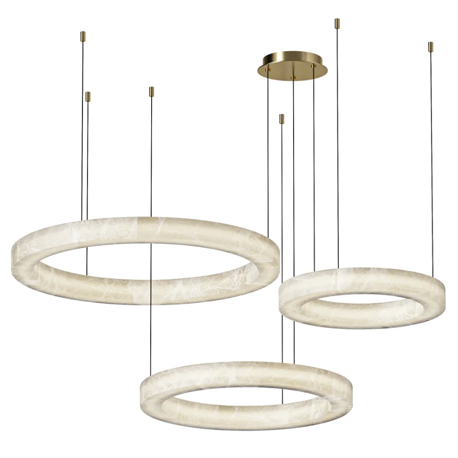 Ceenli Marika Alabaster Chandelier - Image 1