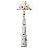Lulu Printed Fabric Upholstered Empire Floor Lamp - Thumbnail 2