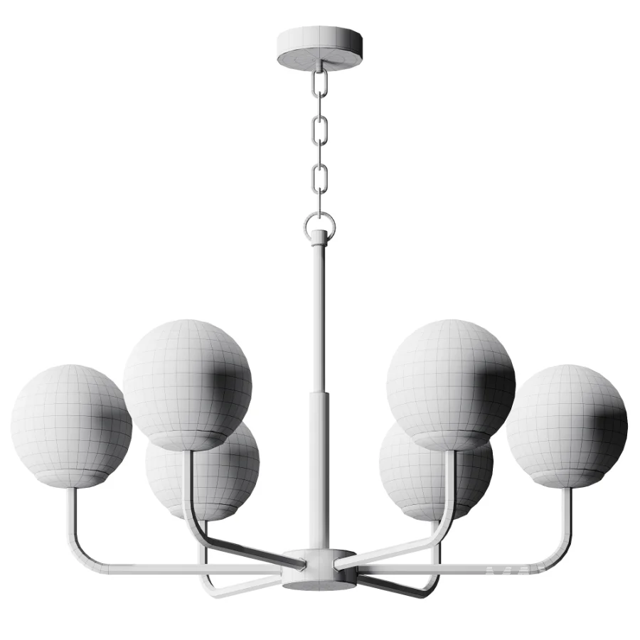 Alabaster Maytoni Erich Brass Chandelier - Image 3