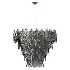 Eichholtz Verbier Brass Smoke Glass Chandelier - Thumbnail 3