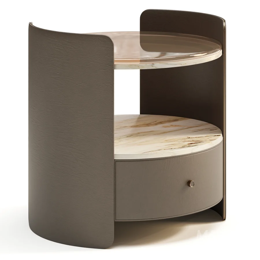 Round bedside table Comodini - Image 3