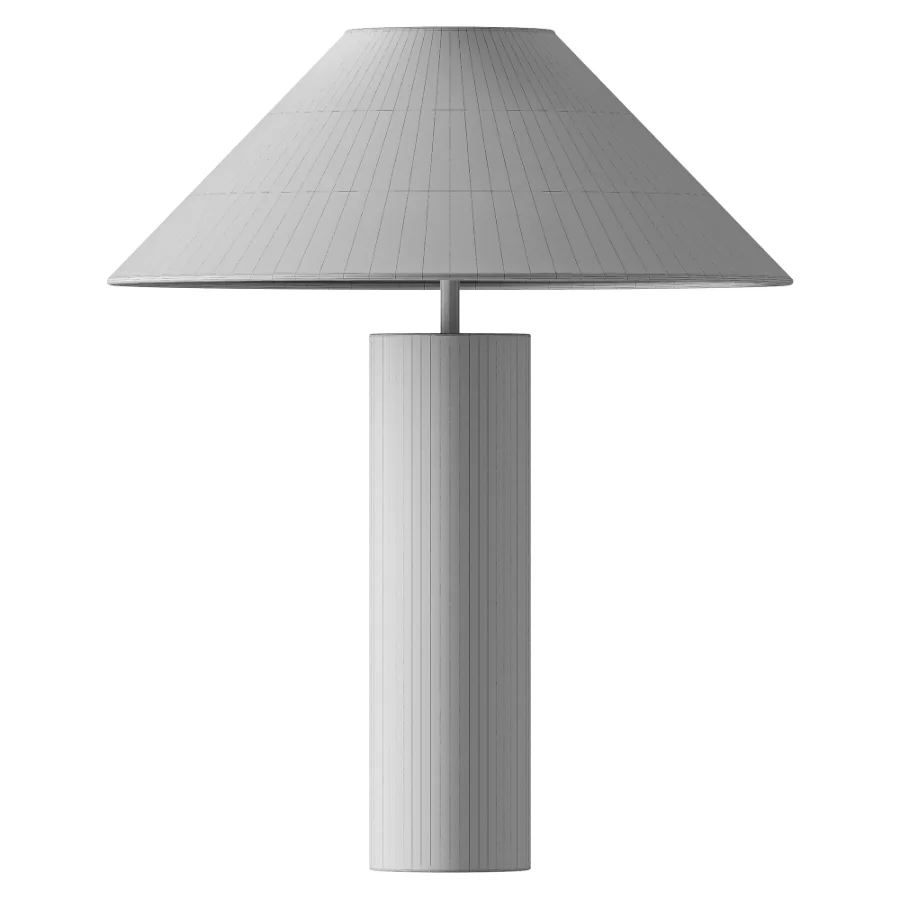 FareDecor Bleeker Aged Brass Linen Fabric Table Lamp - Image 3