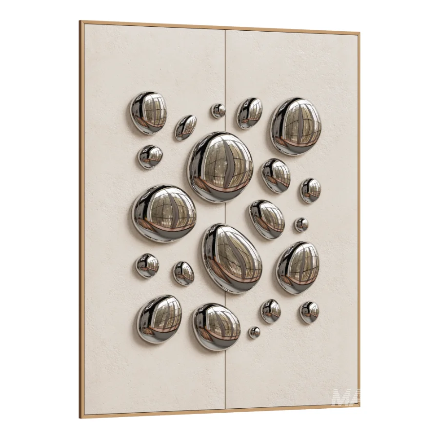 Chrome Bubble Wall Decor 21 - Image 2