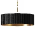 Capital Donovan Black Wood Drum Chandelier - Thumbnail 2