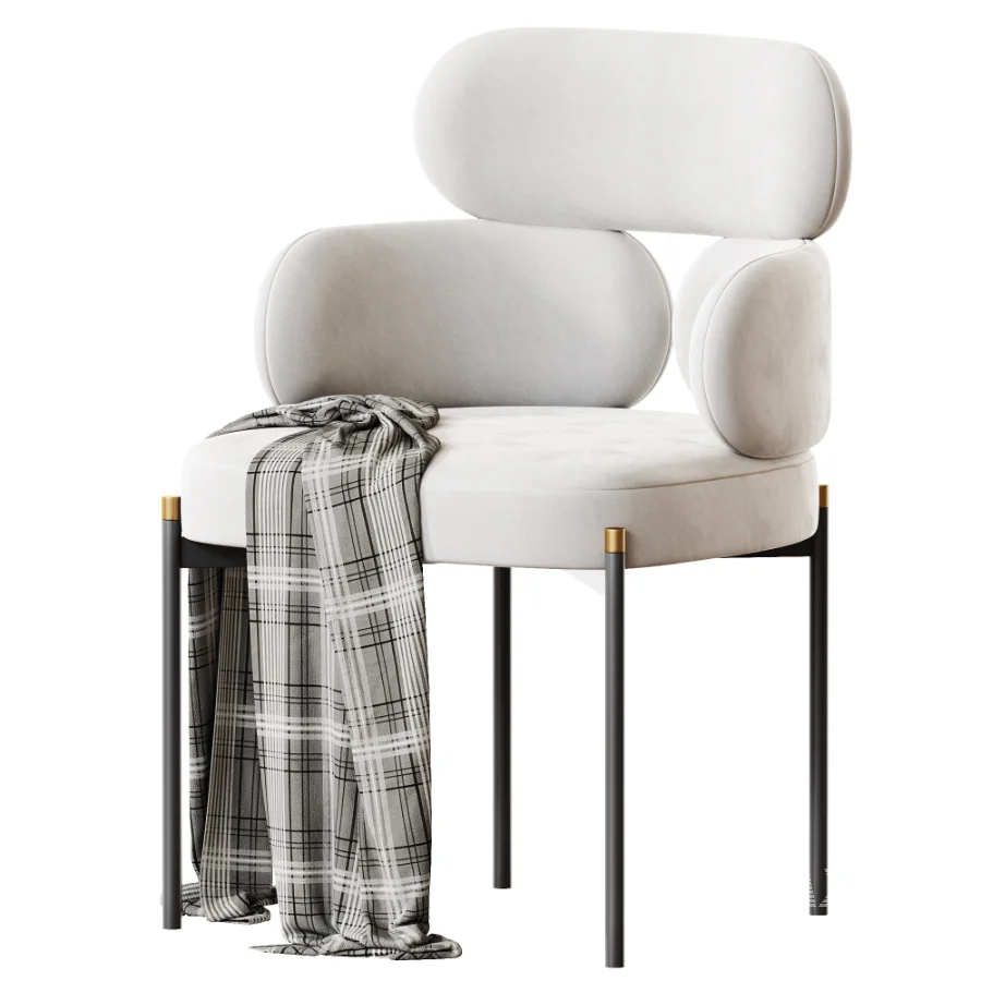 Stainless Steel fabric chair - Image 2