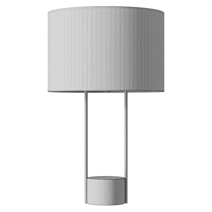 West Elm Industrial Outline Marble Linen Table Lamp - Image 3