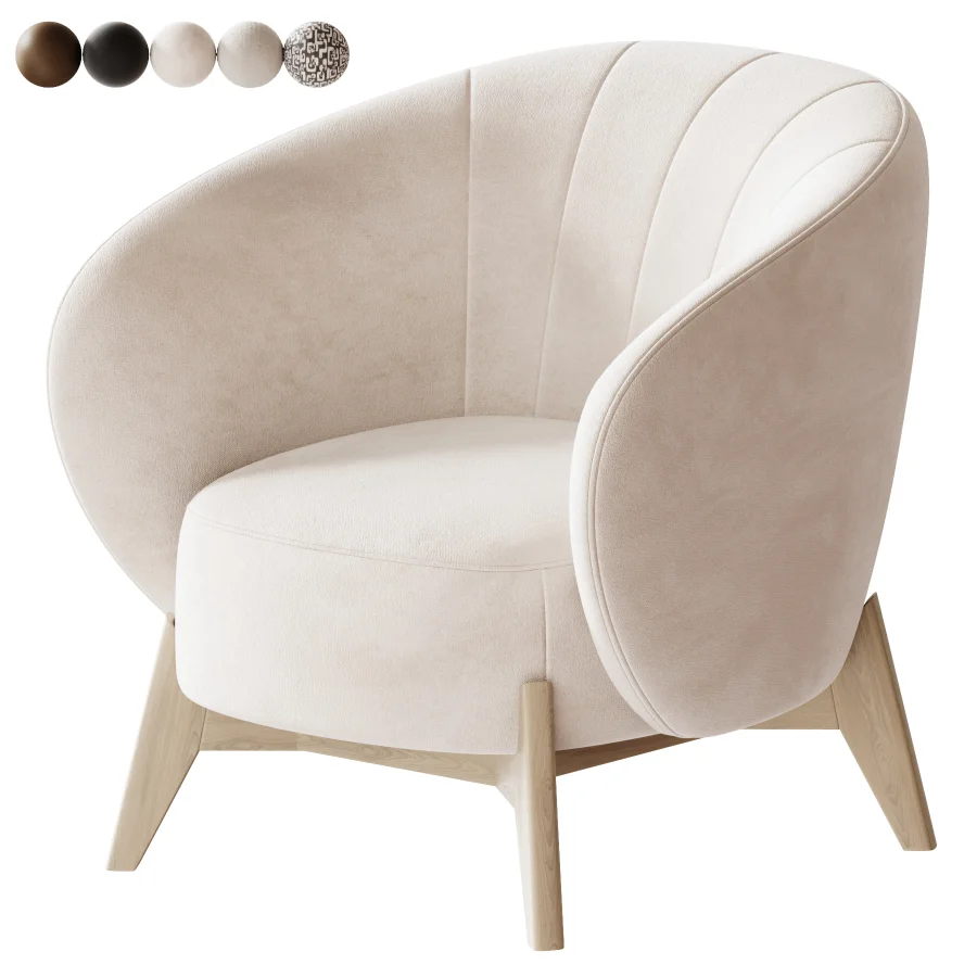 Tilar Velvet Sand Chair - Image 2