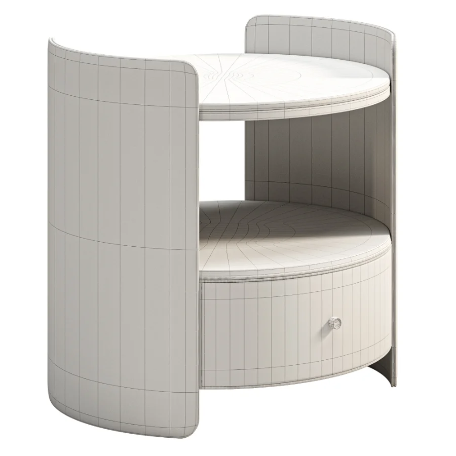 Round bedside table Comodini - Image 1